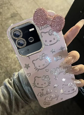 羽纱kt猫iQOONeo6SE手机壳V2199A情侣全包防摔高级男女可爱套外壳