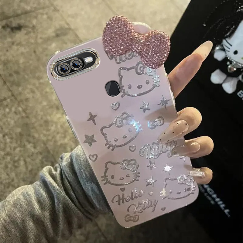 羽纱kt猫OPPOA7手机壳PBFM00情侣全包防摔硅胶高级男女可爱套外壳