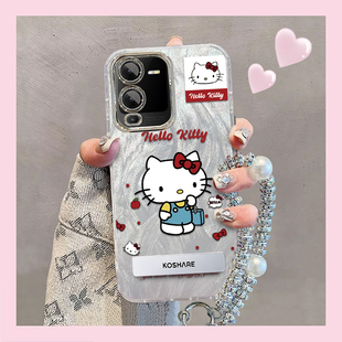 羽纱kt猫vivoS15Pro手机壳v2203a情侣全包防摔高级男女可爱套外壳