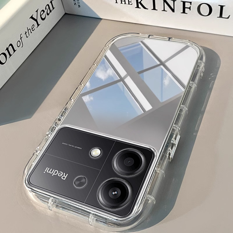 红米Note13RPRO手机壳红米Note 7透明8新9镜面10泡芙PRO +气囊11男女12高级14潮K80全包E防摔k70款k60软redmi