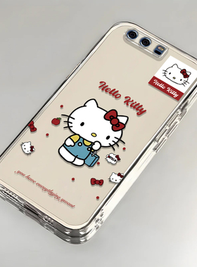 卡通kt猫华为P10Plus壳透明VKY-AL00全包防摔男女可爱套外壳