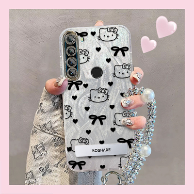 精孔kt猫红米Note8手机壳M1908C3JE情侣全包防摔软男女可爱套外壳