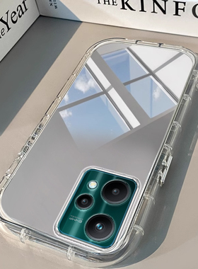 Realme真我V25手机壳Realme V3透明V5新V13镜面15泡芙PRO +气囊GT NEO 6男女15高级23潮T全包60防摔Neo7硅胶