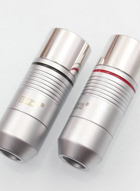 EIZZ发烧三芯卡侬头话筒麦克风胆机音响XLR平衡头公插碲铜镀白金