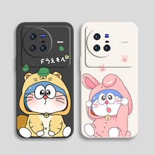 可爱蓝胖子vivox80手机壳x70pro+情侣x60曲屏版软壳x50男x30女x27硅胶x23幻彩版新x21s款x20plus多啦a梦x9i套