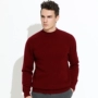 BING BOOS2018 mùa thu đông mới áo len cashmere nguyên chất nam nửa vòng cổ cao áo len lỏng lẻo - Áo len Cashmere áo khoác da lộn nam