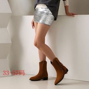 大码 流苏靴44.45.45.47.48.49.50.51.52.53.54.55.56.57中筒靴43