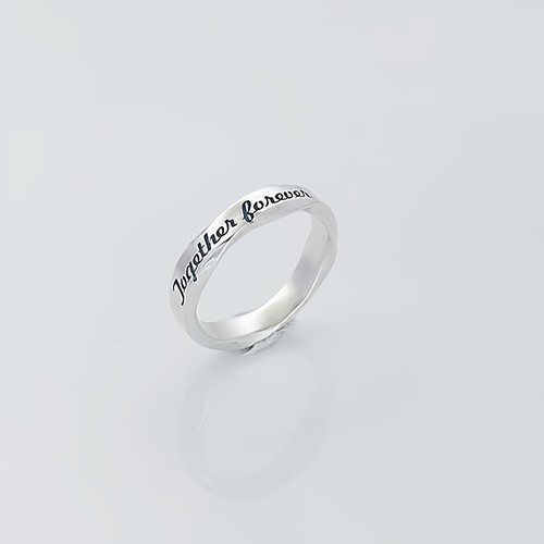 999纯银戒指波浪纹小众情侣戒指