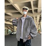 美式复古褶皱牛仔外套男春季潮牌宽松休闲夹克上衣jk168p67，男装工装外套，星座204-3