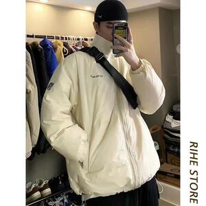 网图 冬季假两件棉衣外套男加厚保暖棉服痞帅棉袄m41 p45图片
