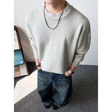 高品慵懒文艺冬季百搭宽松慵懒风圆领针织毛衣男my5807p55，男装针织衫/毛衣，星座204-3