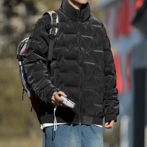 美式复古立领棉服男冬季潮牌宽松休闲棉衣外套m9012 p70图片