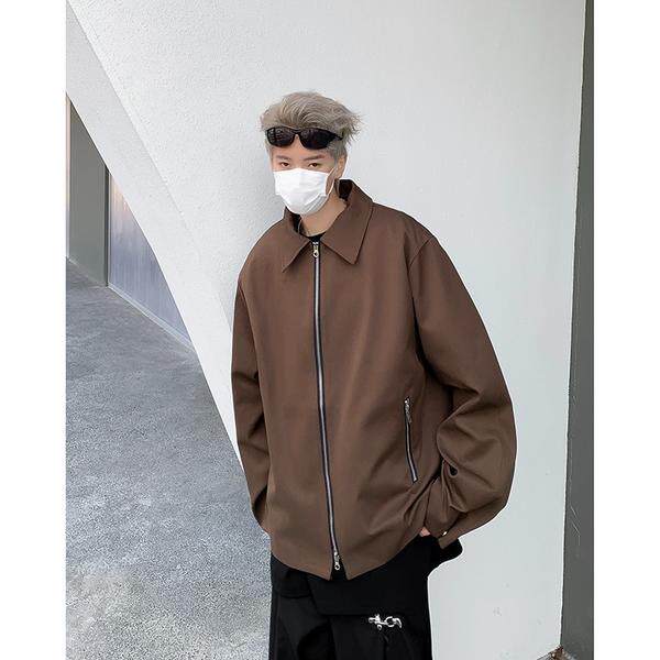 美式复古翻领拉链夹克男冬季加厚保暖棉衣外套jk138p52,男装夹克,星座204-3