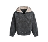 网图冬季连帽加厚棉衣男保暖毛领棉服痞帅棉袄外套m6057p100，男装棉衣，星座204-3