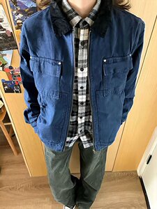 美式水洗工装夹克外套男春季复古撞色翻领飞行外套jk7707 p65图片