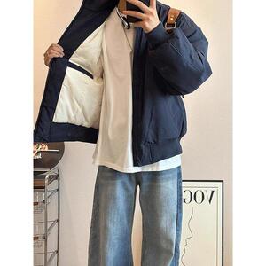 网图 美式短款飞行员夹克棉服男冬季加厚棉衣立领外套m803 p75图片