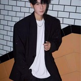 网图满天星设计西装外套男高级痞帅百搭韩版闪闪小西服xz91p60，男装西服，星座204-3