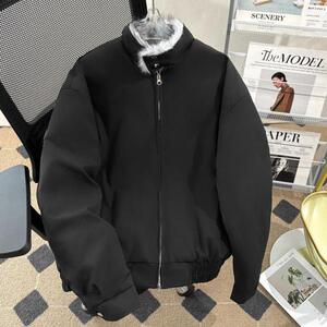 美式复古座山雕毛领棉服男冬季加厚保暖棉衣外套m8892 p100图片