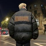 冬季做旧皮刺绣棉服男加厚保暖棉衣外套棉袄潮m8030p95，男装棉衣，星座204-3