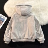 冬季座山雕加绒加厚外套男重磅水洗工装棉服夹克m190p110，男装夹克，星座204-3