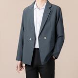 大码外贸西装外套男春季轻熟风商务百搭休闲西服xz90p70，男装西服套装，星座204-3