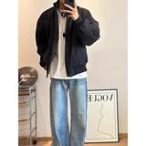 网图美式短款飞行员夹克棉服男冬季加厚棉衣立领外套m803p75，男装夹克，星座204-3
