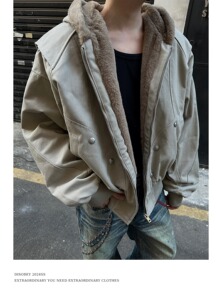 网图 美式复古座山雕棉服男冬季加厚保暖棉衣外套棉袄m5029 p120图片