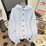 美式复古牛角扣连帽针织衫男春季潮牌宽松休闲毛衣外套my418p55，男装针织衫/毛衣，星座204-3