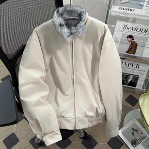 美式复古座山雕毛领棉服男冬季加厚保暖棉衣外套m8892 p100图片