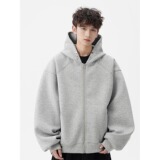 网图高品重磅卫衣男连帽秋季纯色高街外套潮牌衣服w85p58，女装短外套，星座204-3