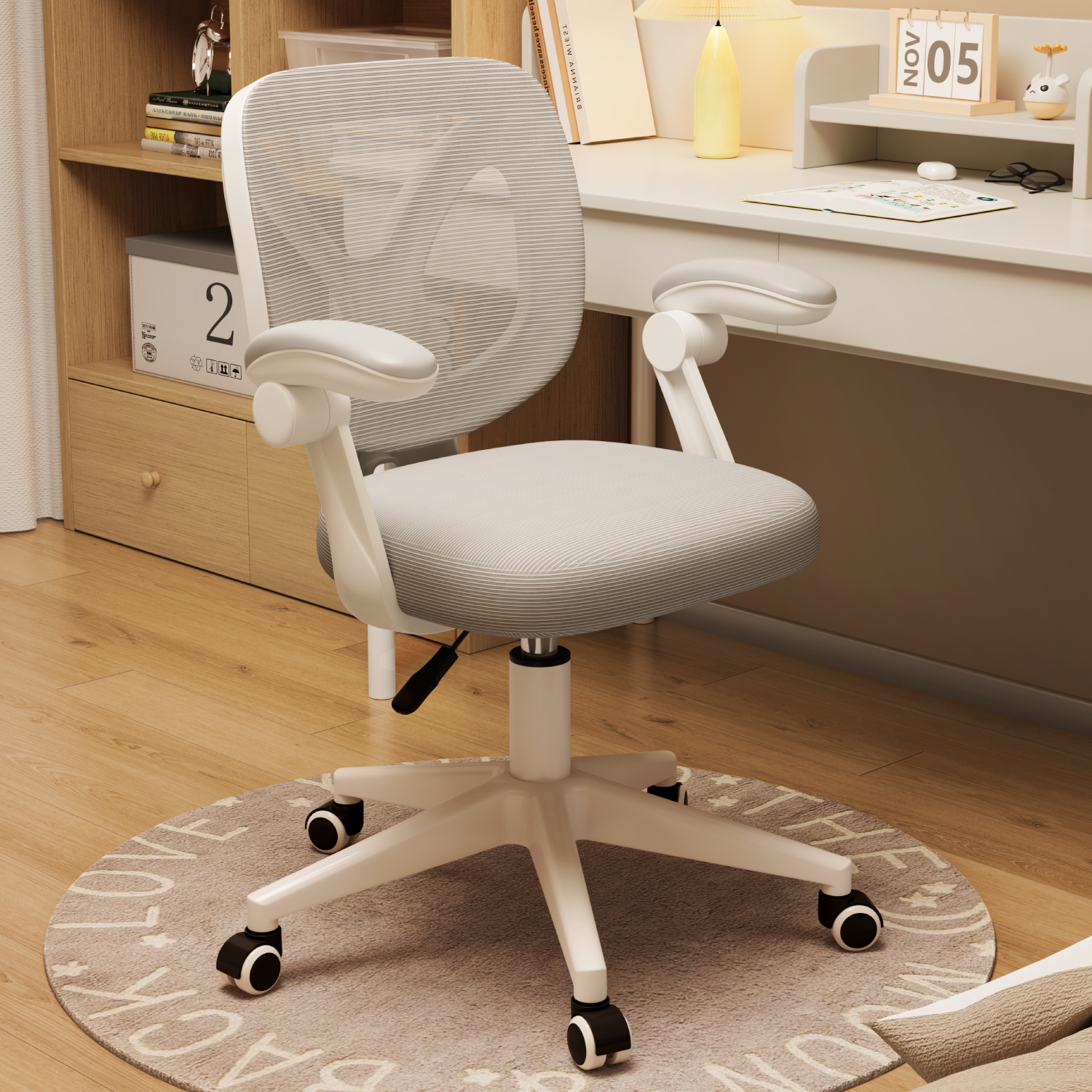 电脑椅家用儿童学习椅可升降写字椅书桌椅子学生矫正坐姿专用座椅