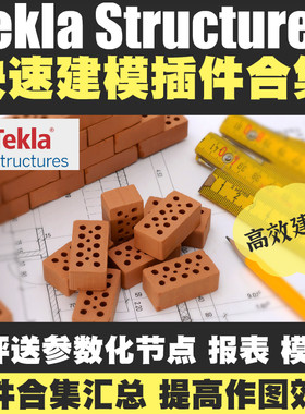 tekla软件插件建模助手自动调图工具集xsteel模板报表节点合集