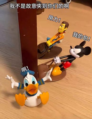 米奇唐老鸭创意门挡防风防撞免打孔可爱安全家用防夹手阻门器摆件