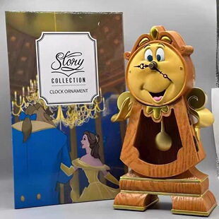 葛士华钟摆时钟卢米亚烛台摆件美女与野兽收藏装饰品中古送礼圣诞