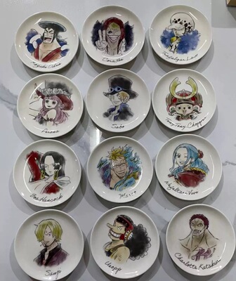 ONEPIECE海贼王日版引进版一番赏小碟子盘子海贼王小碟子艾斯周边