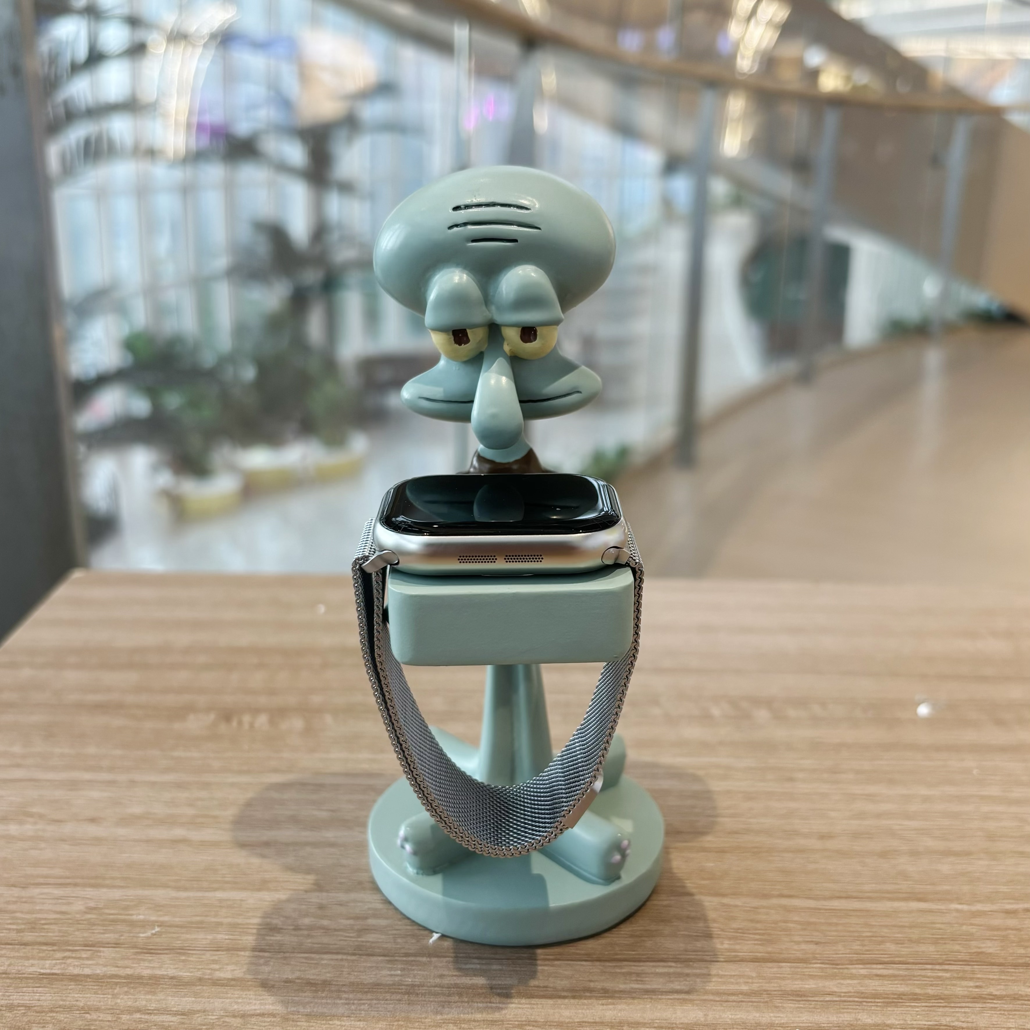 章鱼哥马里奥apple手表充电支架智能磁吸华为摆件创意充电器底座