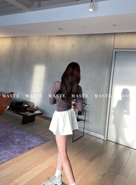 MASTE 纯氧云朵 清爽夏日泡芙半身裙 蓬松俏皮简约百搭小裙子