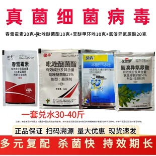 50%氯溴异氰尿酸春雷霉素苯醚甲环唑吡唑醚菌酯杀菌剂农药杀菌剂