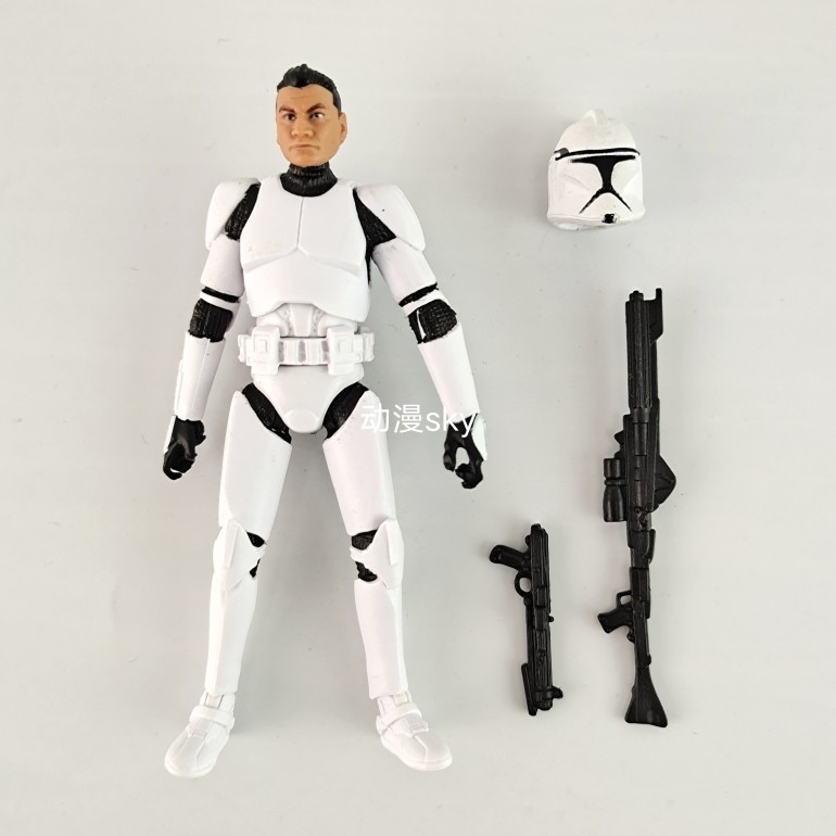 新版星球大战克隆兵一代甲白兵暴风兵3.75寸可动人偶兵人模型玩具