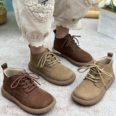 加绒真皮女鞋加厚保暖棉鞋