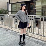 小香风毛呢外套女新款复古轻奢气质短款显瘦，女装短外套，韩秀