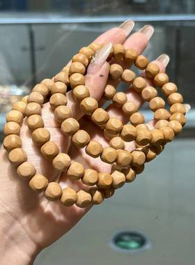 橘皮磨砂面猴头六方手串男女款文玩佛珠手链盘玩配饰品时尚百搭