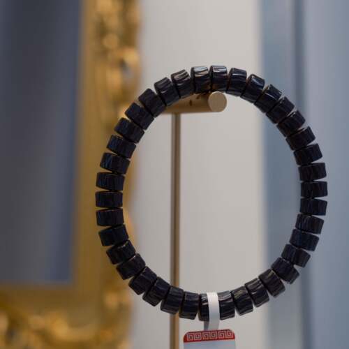 原创设计椰蒂竖纹直切药片单圈手链文玩饰品佛珠盘玩手串T3123