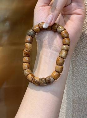 楼兰妖花库克年糕大肠单圈手串文玩时尚饰品佛珠手链百搭饰品盘玩