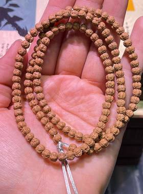 原皮原色佛手小金刚菩提子三日红原籽直切108颗佛珠男女文玩手串