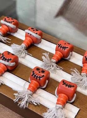 料器阿呆三通配件手工DIY串珠编绳文玩配饰佛珠念珠随机发一个