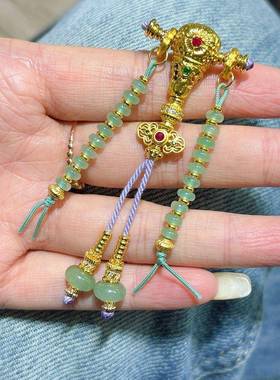 沙金万能轴三通套装配件10m左右diy串珠编绳佛珠念珠手串文玩配饰