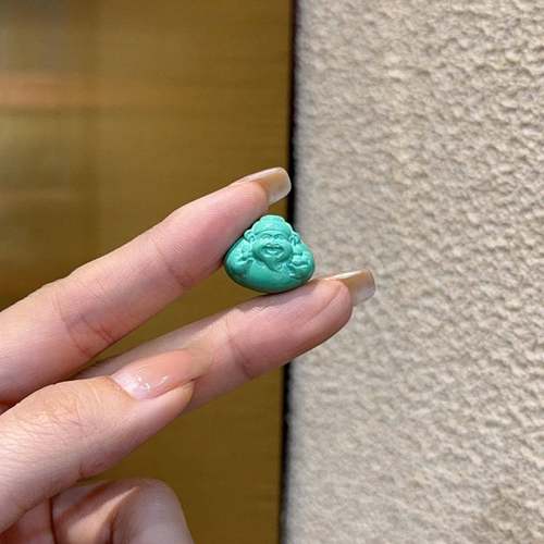 菱镁矿财神diy配件手工编织手绳项链文玩佛珠时尚配饰品隔珠