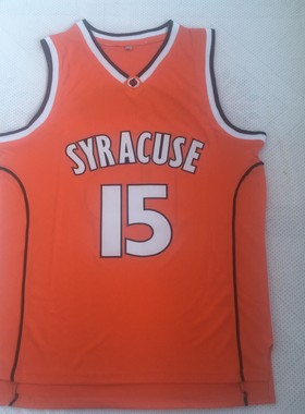NCAA卡梅隆 安东尼雪城大学15号球衣桔红背心 黑色刺绣篮球服订制
