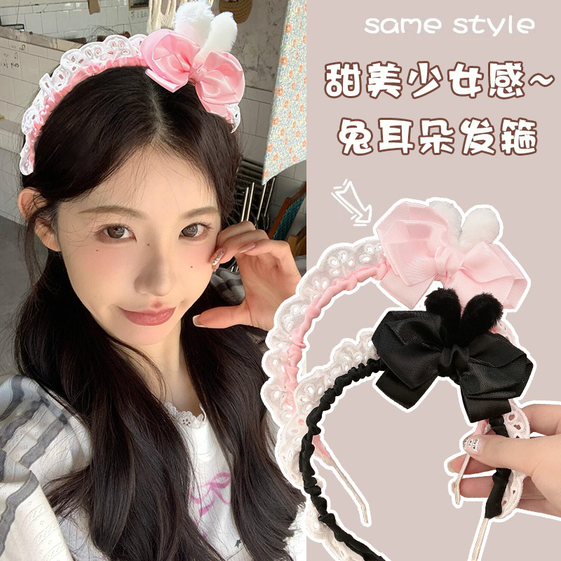 日系甜美蝴蝶结百搭发箍